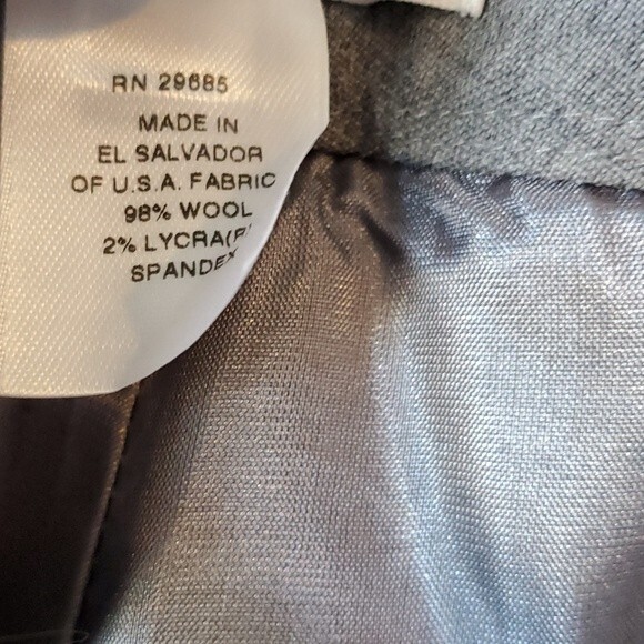 PENDLETON GRAY WOOL CLASSIC STRAIGHT LEG PANTS SAAVY STRETCH WOOL SIZE 18 - Picture 8 of 9